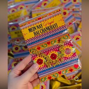 WEDDING FAVOR ANKLETS MEHNDI HALDI MAYOON SANGEET PAKISTANI INDIAN HANDMADE